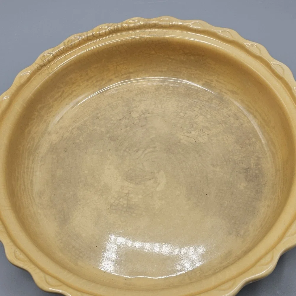 Vintage Cracker Barrel Ceramic Pumpkin Patch Lid Pumpkin Pie Plate Fall Harvest